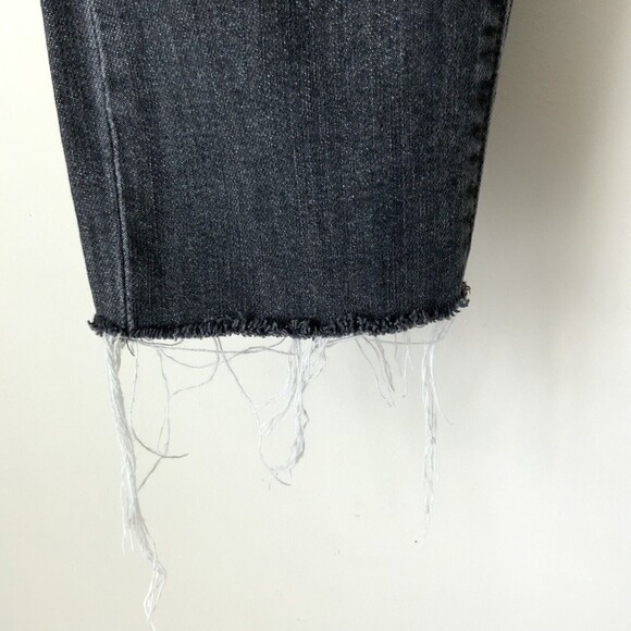 Levi’s Black Washed Wedgie Skinny Raw Hem Button Fly Jeans 31 - Picture 11 of 12